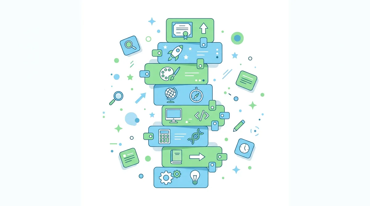 Schemat modułów edukacyjnych: kolejne kroki nauki o dokumentach i polisach
